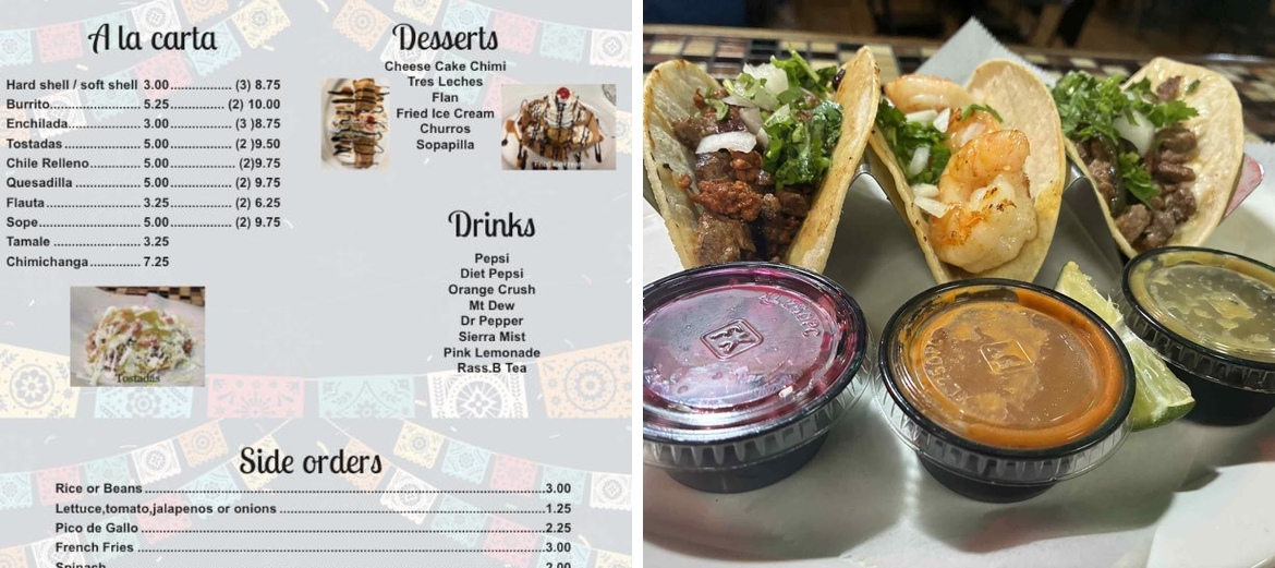 The Art of Flavors Menu