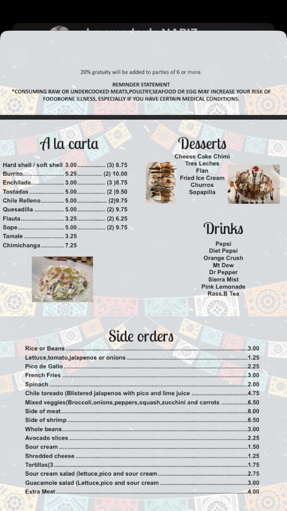 The Art of Flavors Menu image 1