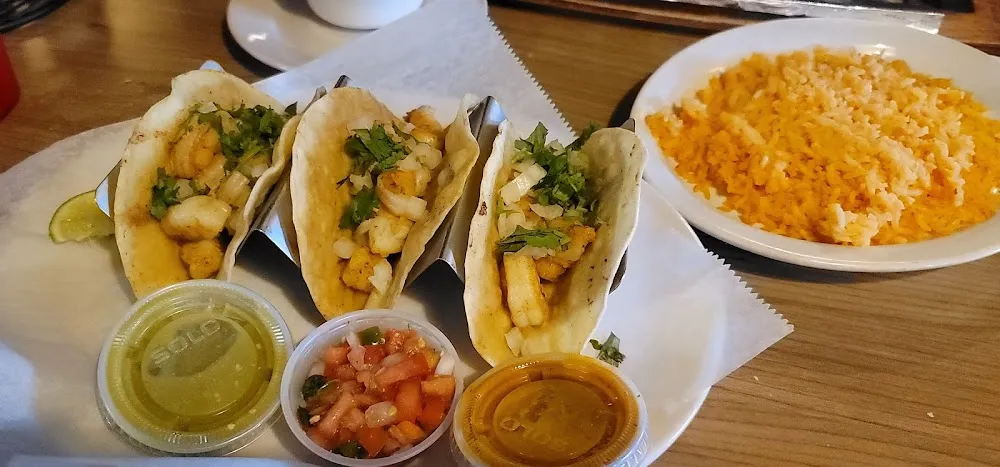 Tacos Gobernador Shrimp Quesadilla Tacos